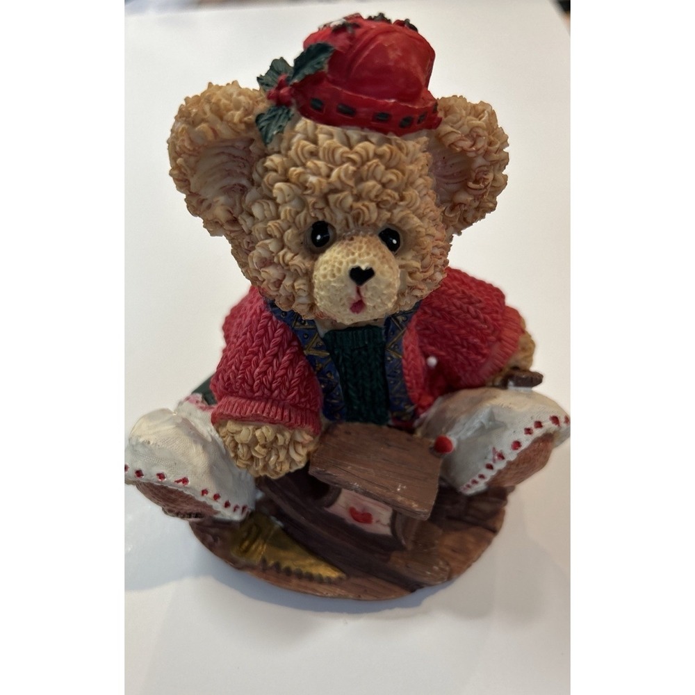 Decorative Christmas Bear Figure Table Piece